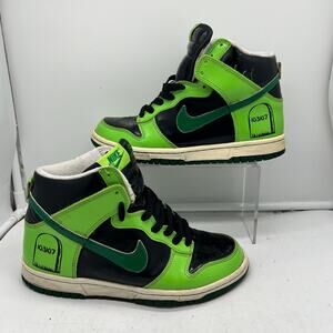 Nike Dunk Shoes Kids Youth 5Y High 2007 GS 'Halloween'  308319-032 Black Green